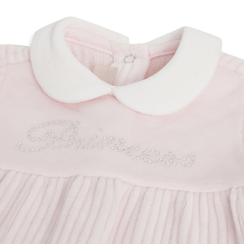 Girls Solid Leg Opening Babysuit image number 2